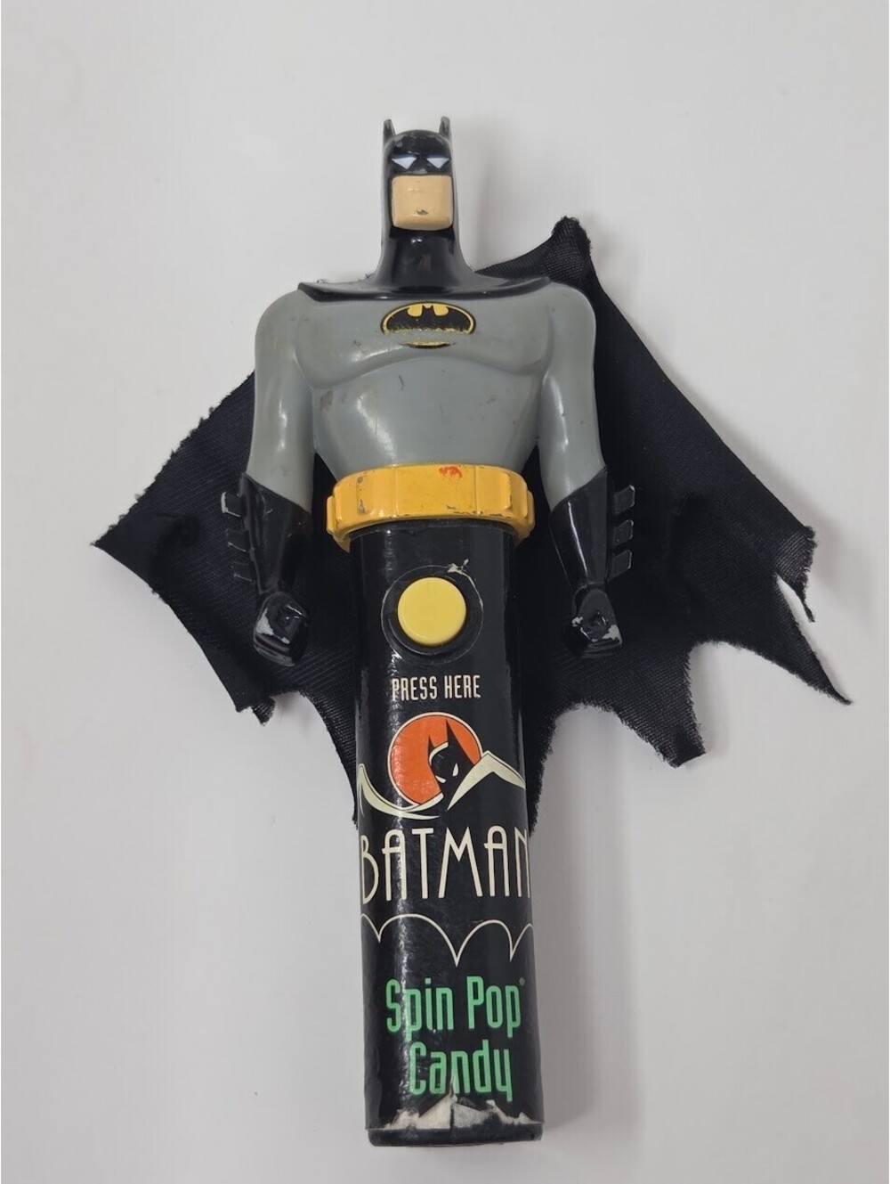 1994 Batman Spin Pop Candy Dispenser with Cape – Cap Toys DC Comics